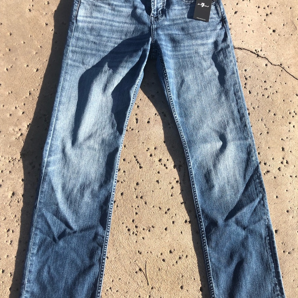 NWT 7 For All Mankind Austyn Relaxed Straight Leg Jeans